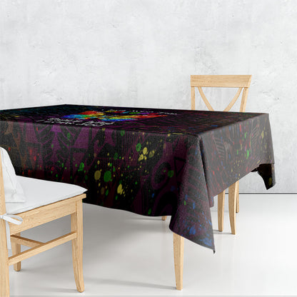 I See Your True Colors Tablecloth Autism Support