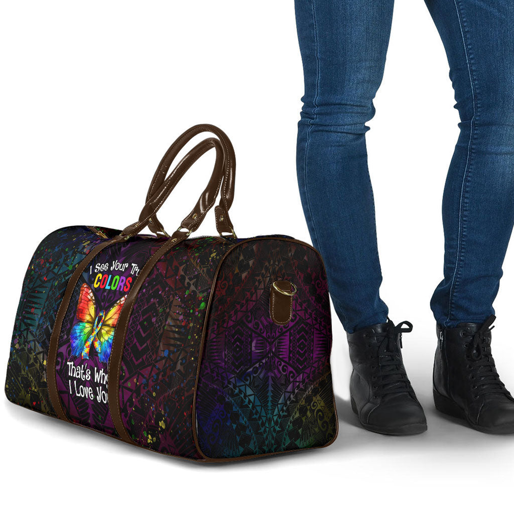I See Your True Colors Travel Bag Autism Support