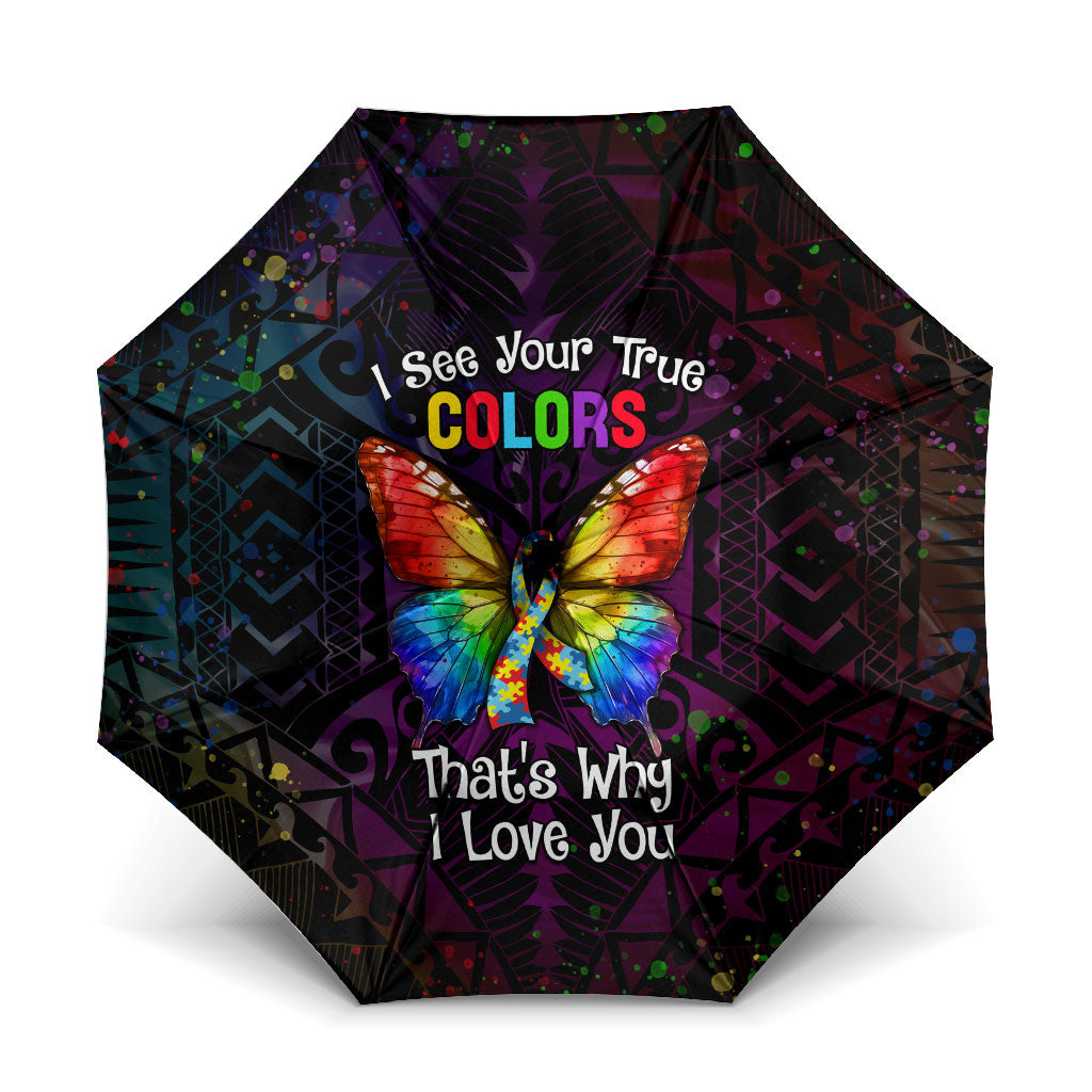 I See Your True Colors Umbrella Autism Support