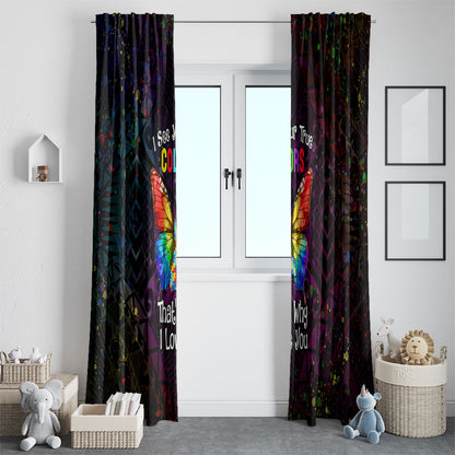 I See Your True Colors Window Curtain Autism Support