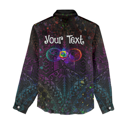 I See Your True Colors Personalised Women Casual Shirt Autism Support