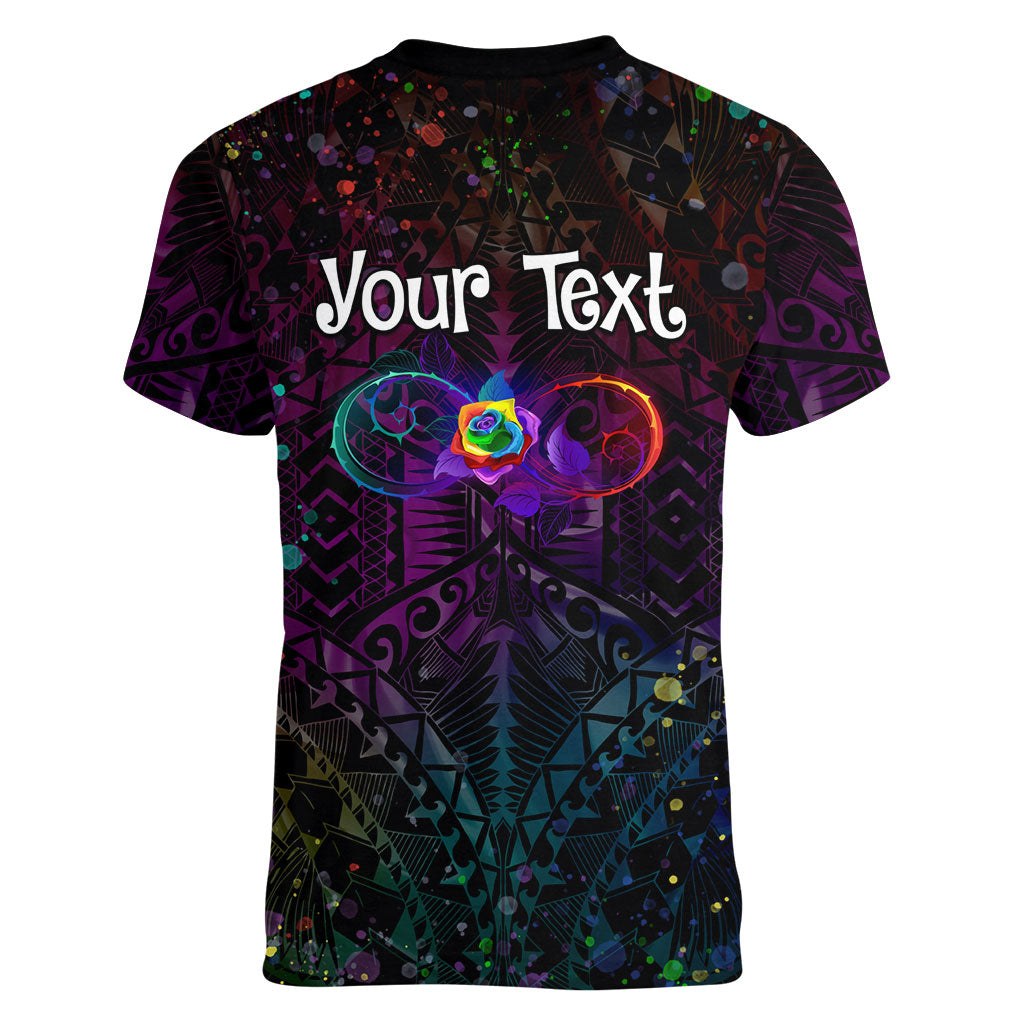 I See Your True Colors Personalised Women V-Neck T-Shirt Autism Support