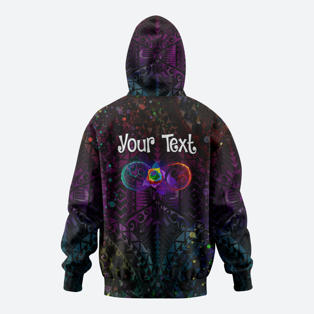 I See Your True Colors Personalised Zip Hoodie Autism Support