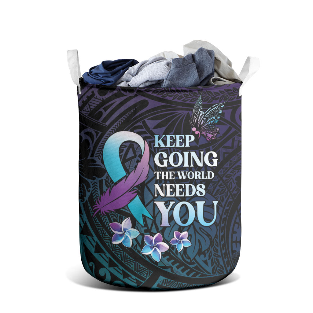 Polynesia Suicide Prevention Laundry Basket Keep Going The World Needs You