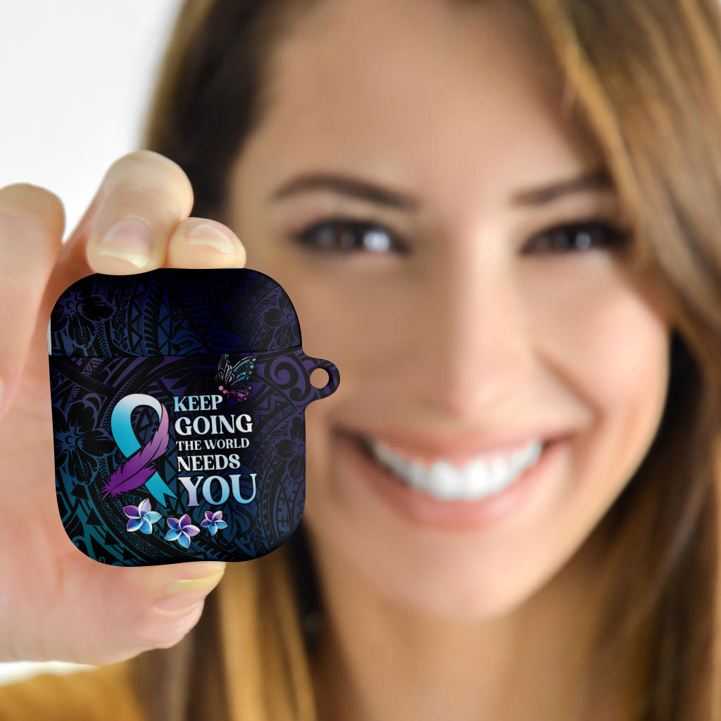 Polynesia Suicide Prevention AirPods Case Keep Going The World Needs You