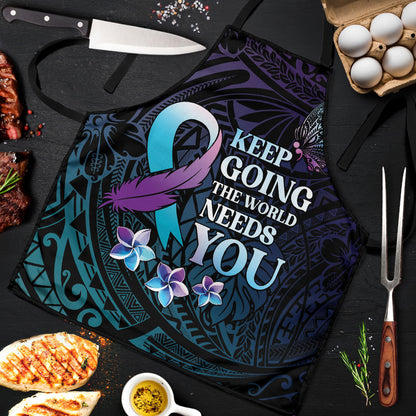 Polynesia Suicide Prevention Apron Keep Going The World Needs You