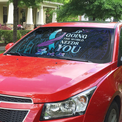 Polynesia Suicide Prevention Auto Sun Shade Keep Going The World Needs You