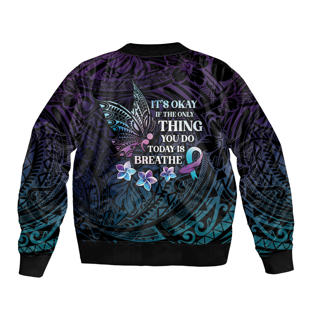 Polynesia Suicide Prevention Bomber Jacket Keep Going The World Needs You