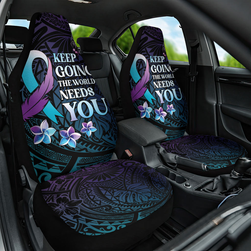 Polynesia Suicide Prevention Car Seat Cover Keep Going The World Needs You