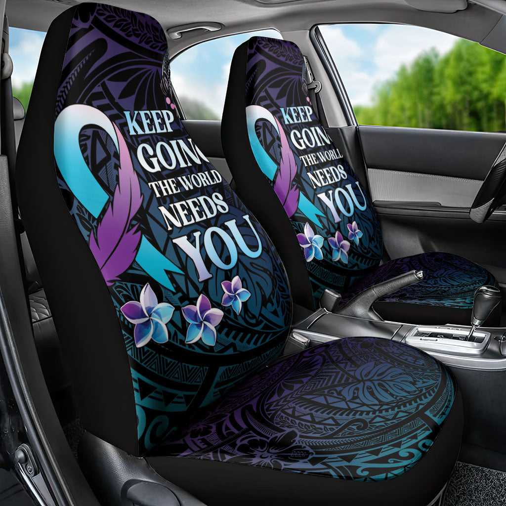 Polynesia Suicide Prevention Car Seat Cover Keep Going The World Needs You