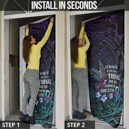 Polynesia Suicide Prevention Door Cover Keep Going The World Needs You