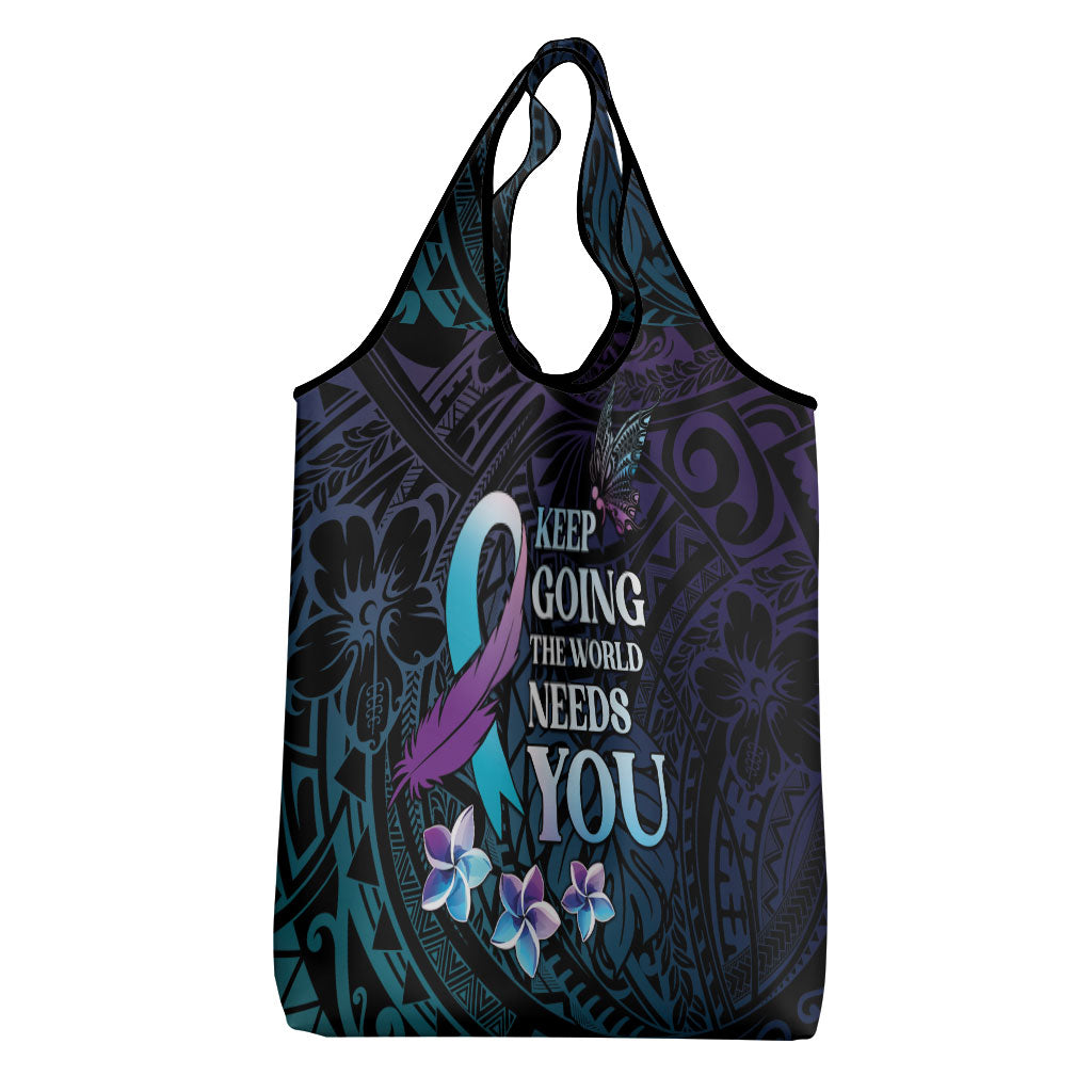 Polynesia Suicide Prevention Grocery Bag Keep Going The World Needs You