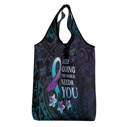 Polynesia Suicide Prevention Grocery Bag Keep Going The World Needs You