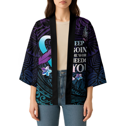 Polynesia Suicide Prevention Kimono Keep Going The World Needs You