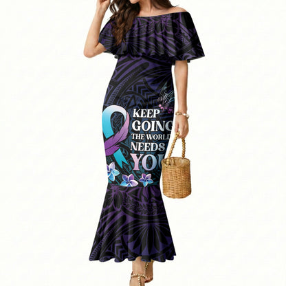 Polynesia Suicide Prevention Mermaid Dress Keep Going The World Needs You