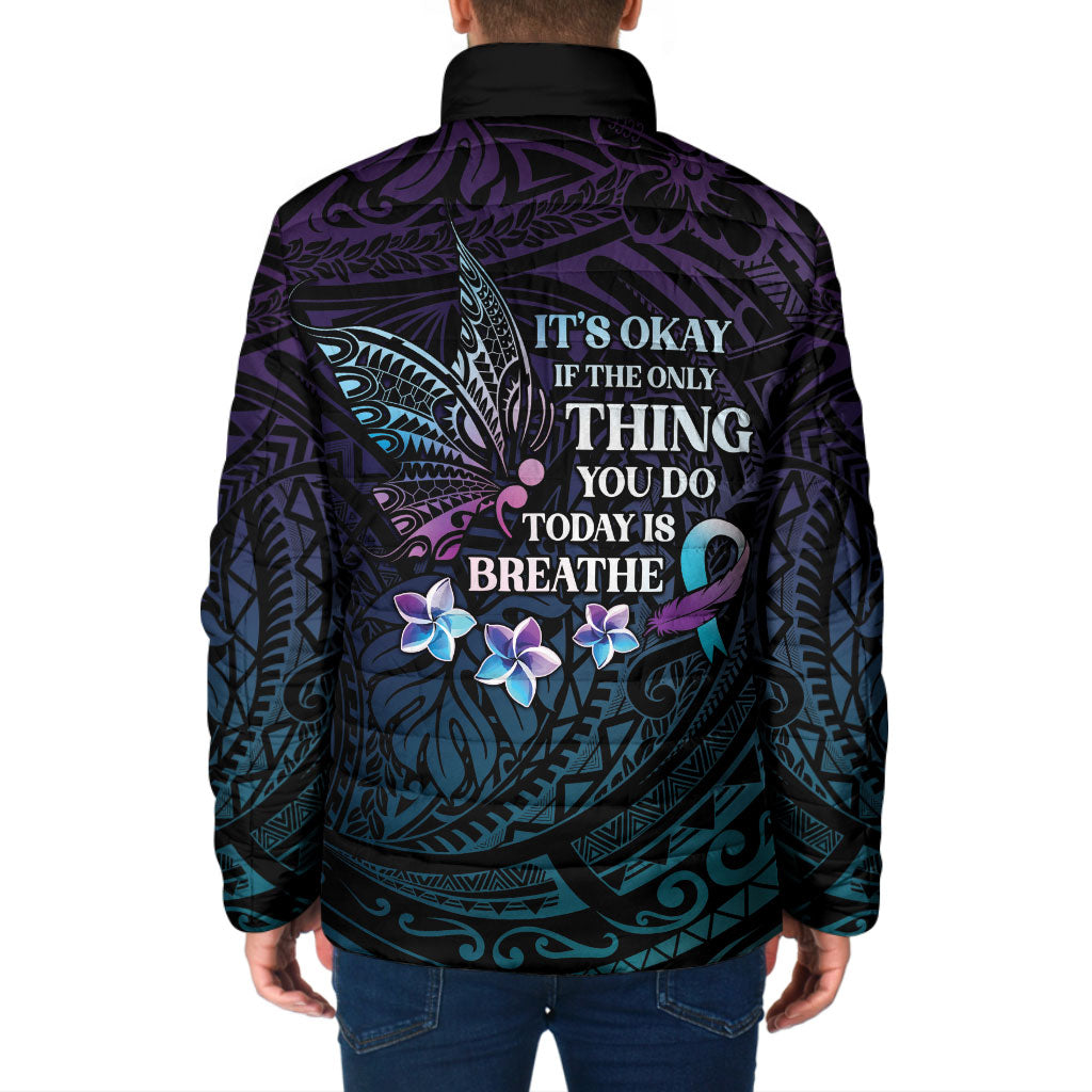 Polynesia Suicide Prevention Padded Jacket Keep Going The World Needs You