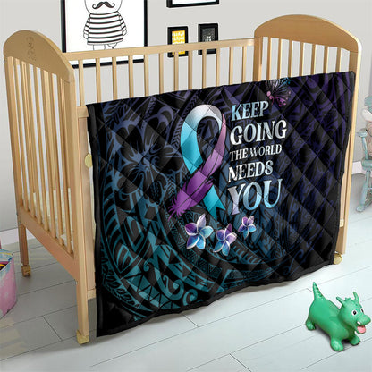 Polynesia Suicide Prevention Quilt Keep Going The World Needs You
