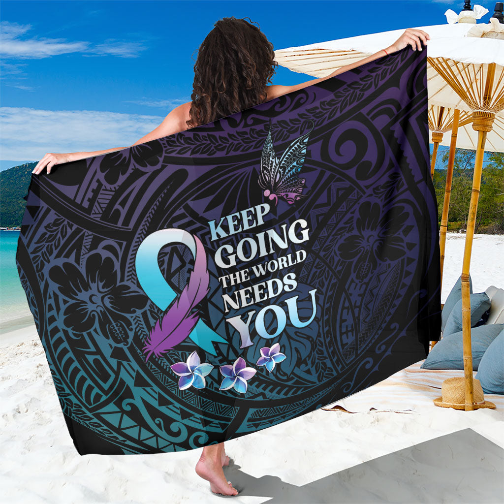 Polynesia Suicide Prevention Sarong Keep Going The World Needs You
