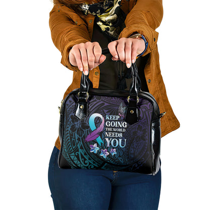 Polynesia Suicide Prevention Shoulder Handbag Keep Going The World Needs You