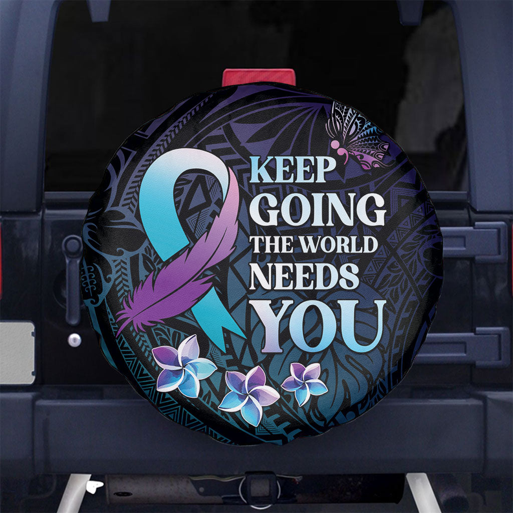 Polynesia Suicide Prevention Spare Tire Cover Keep Going The World Needs You