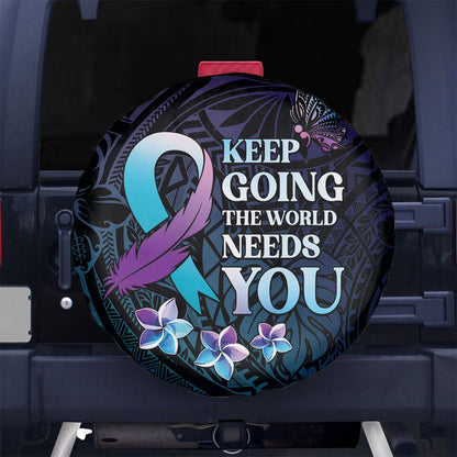 Polynesia Suicide Prevention Spare Tire Cover Keep Going The World Needs You