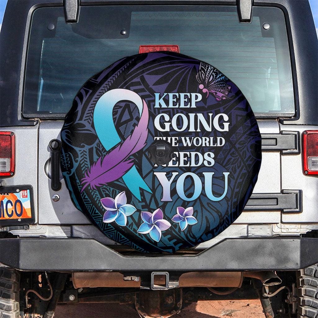 Polynesia Suicide Prevention Spare Tire Cover Keep Going The World Needs You