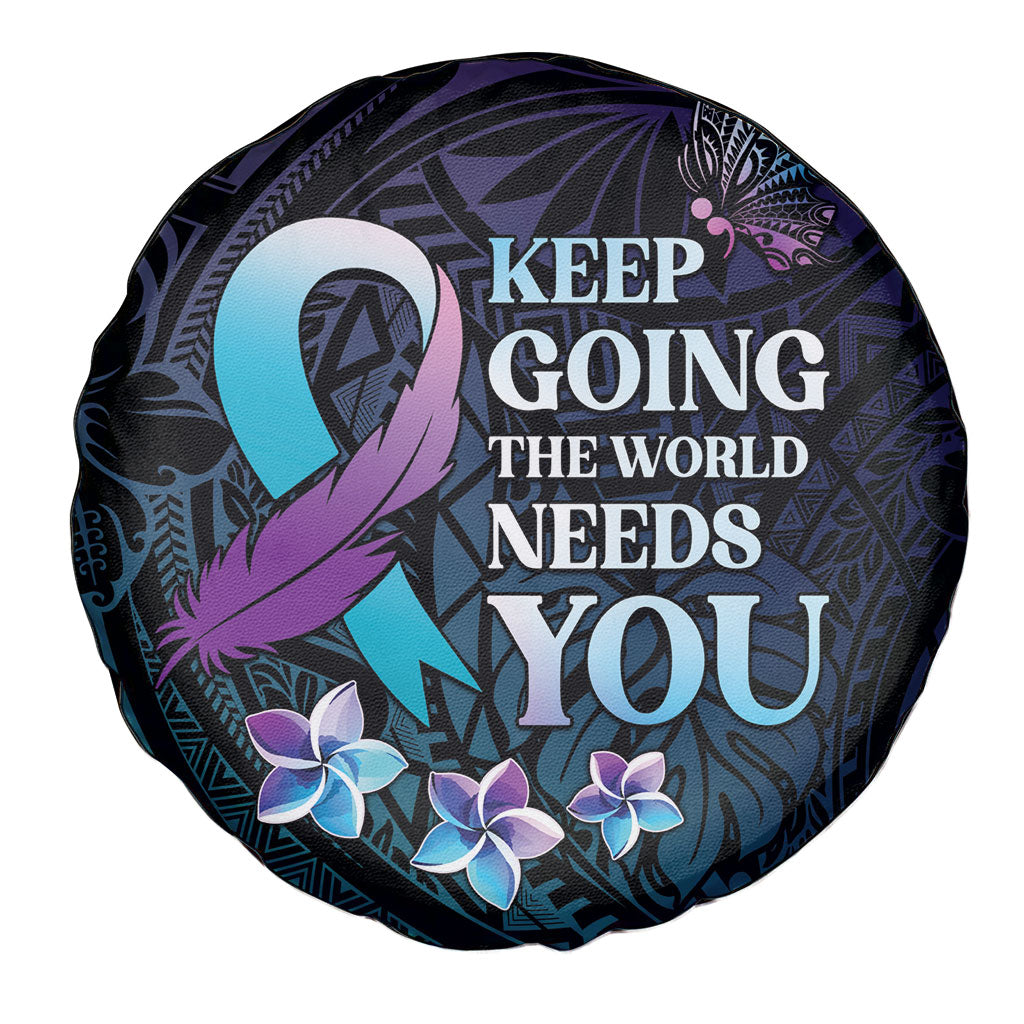 Polynesia Suicide Prevention Spare Tire Cover Keep Going The World Needs You