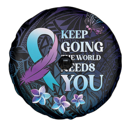 Polynesia Suicide Prevention Spare Tire Cover Keep Going The World Needs You