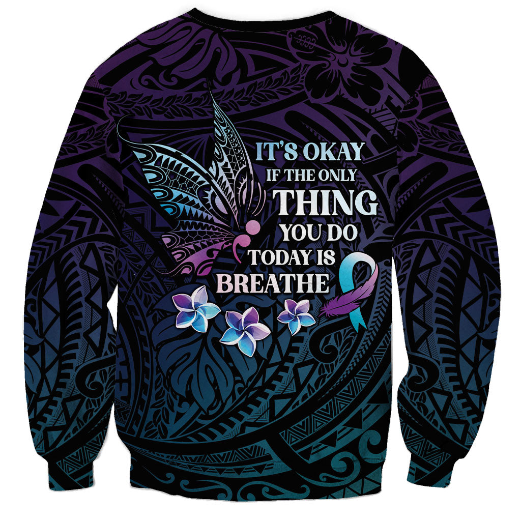 Polynesia Suicide Prevention Sweatshirt Keep Going The World Needs You