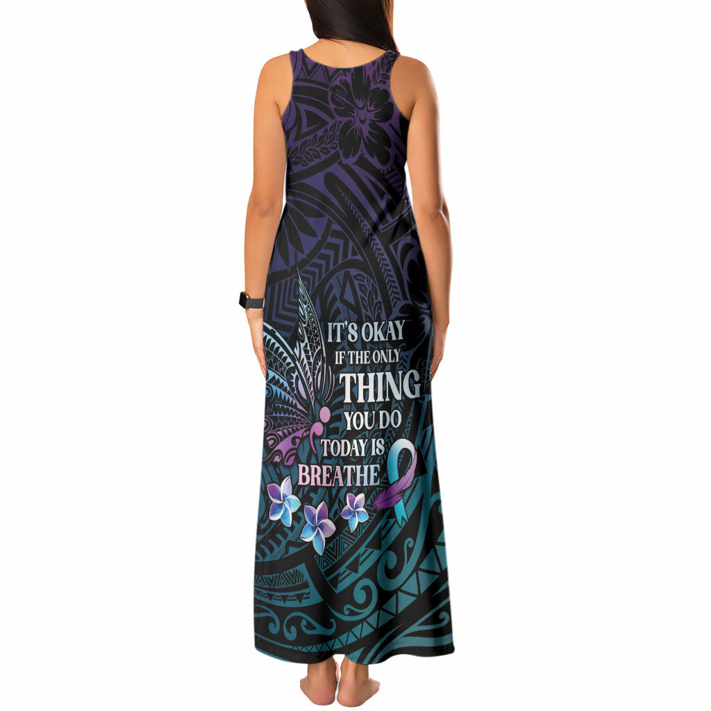Polynesia Suicide Prevention Tank Maxi Dress Keep Going The World Needs You