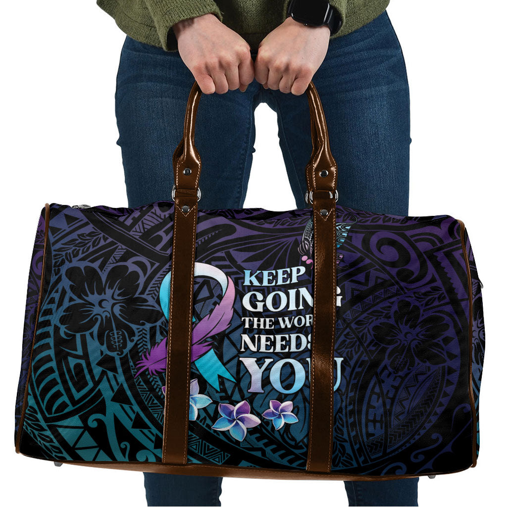 Polynesia Suicide Prevention Travel Bag Keep Going The World Needs You