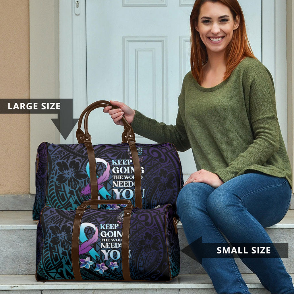 Polynesia Suicide Prevention Travel Bag Keep Going The World Needs You