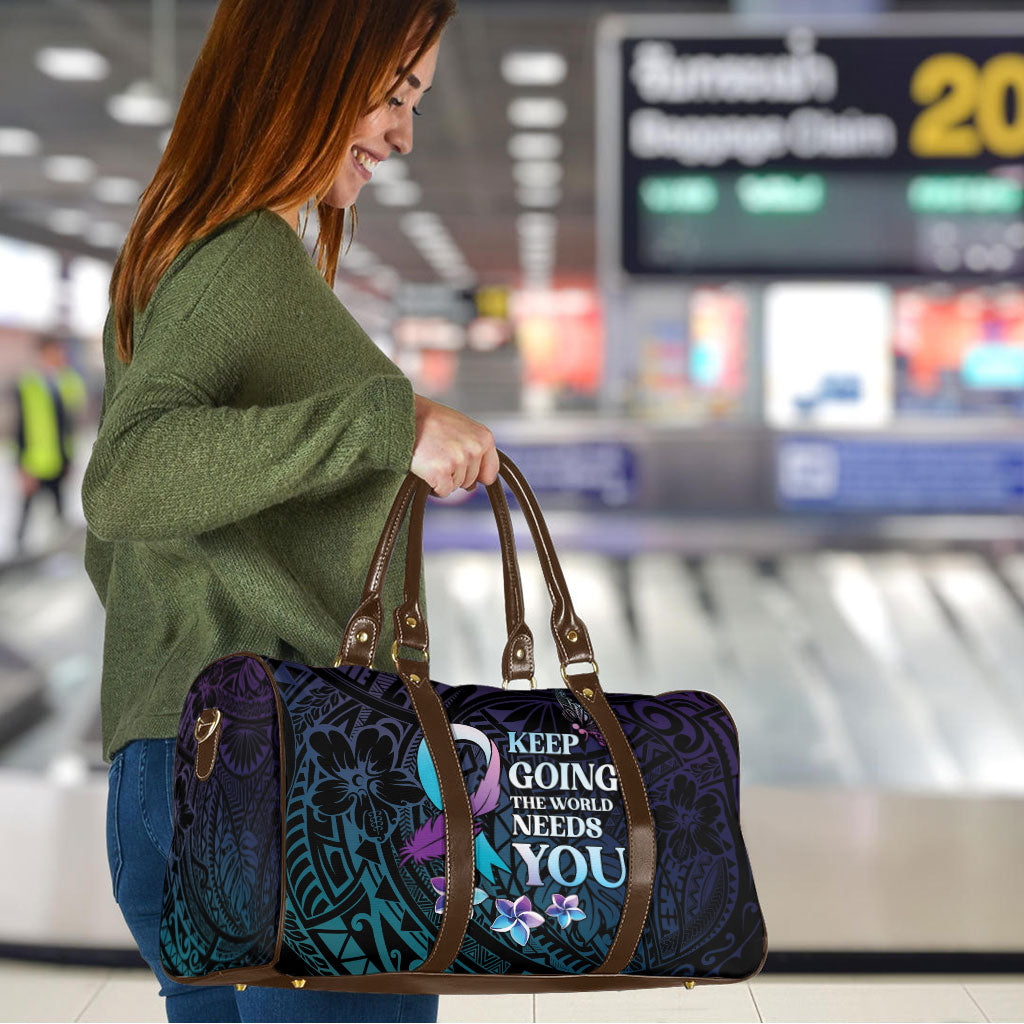 Polynesia Suicide Prevention Travel Bag Keep Going The World Needs You