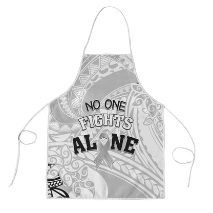 Polynesia Brain Cancer Apron No One Fights Alone