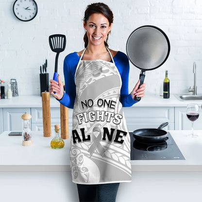 Polynesia Brain Cancer Apron No One Fights Alone