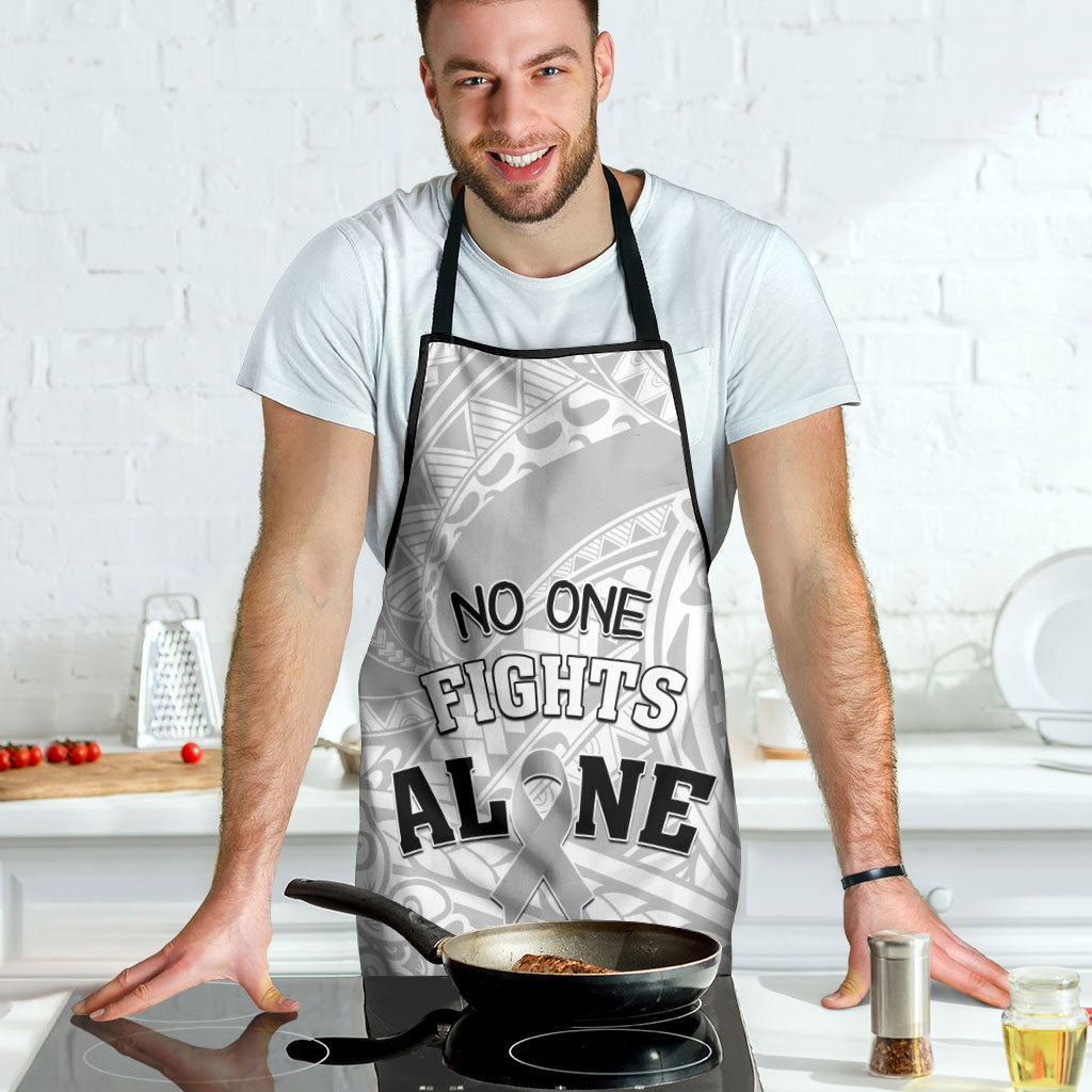 Polynesia Brain Cancer Apron No One Fights Alone