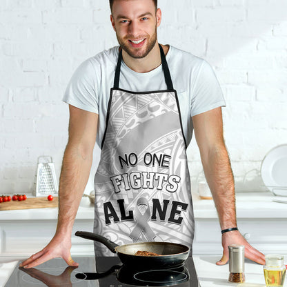 Polynesia Brain Cancer Apron No One Fights Alone