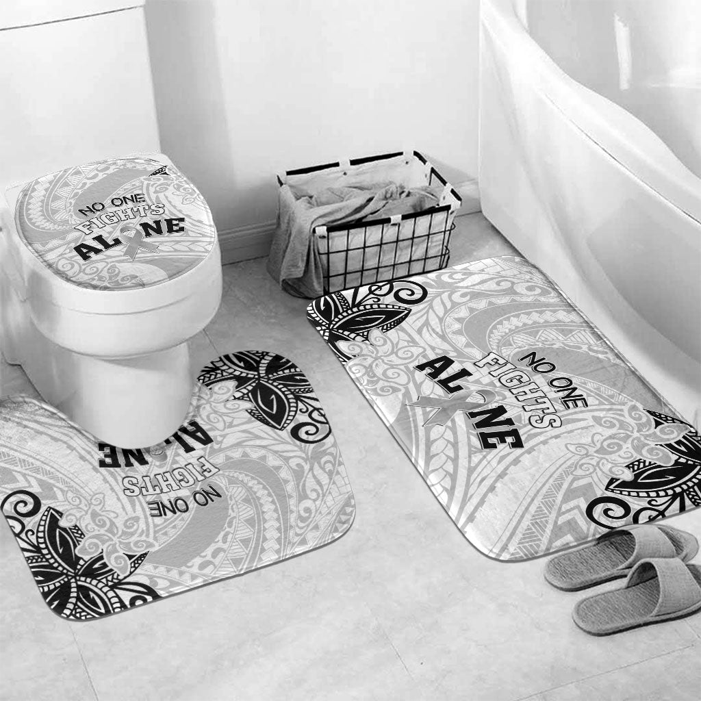 Polynesia Brain Cancer Bathroom Set No One Fights Alone