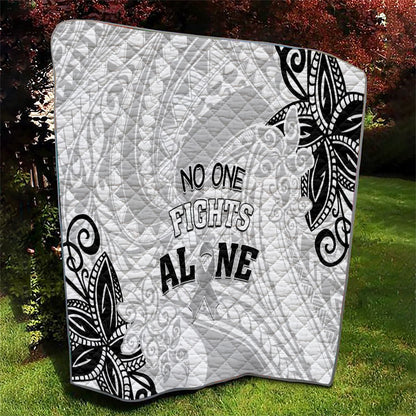 Polynesia Brain Cancer Quilt No One Fights Alone