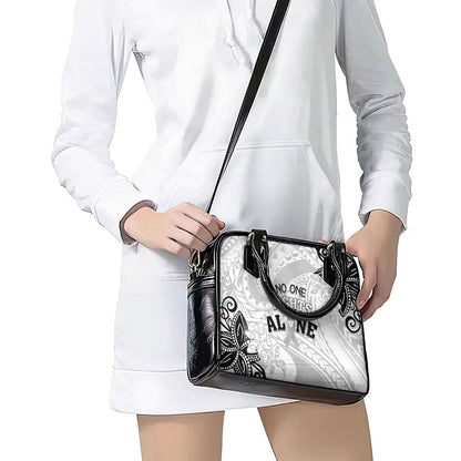 Polynesia Brain Cancer Shoulder Handbag No One Fights Alone