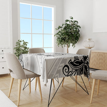 Polynesia Brain Cancer Tablecloth No One Fights Alone