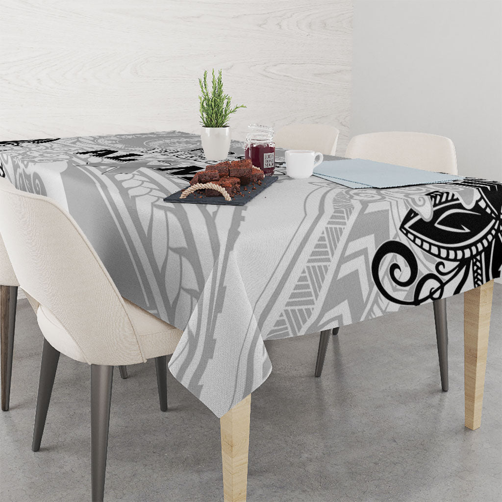 Polynesia Brain Cancer Tablecloth No One Fights Alone