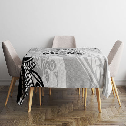 Polynesia Brain Cancer Tablecloth No One Fights Alone
