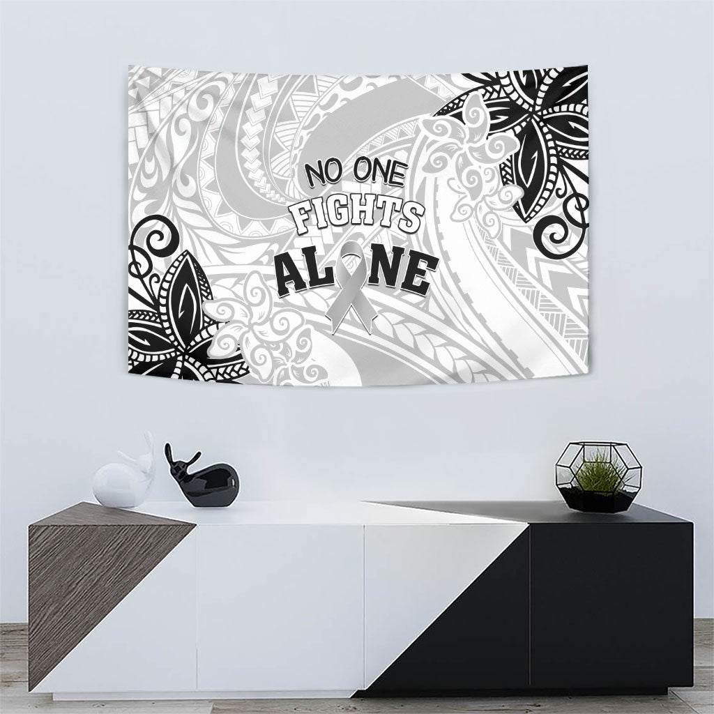 Polynesia Brain Cancer Tapestry No One Fights Alone