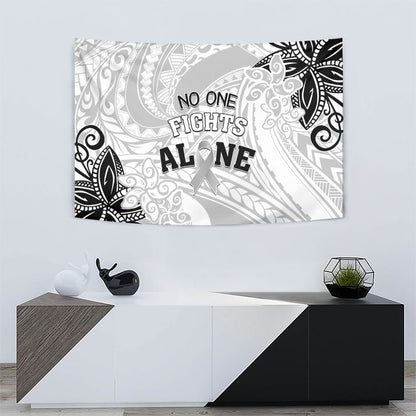 Polynesia Brain Cancer Tapestry No One Fights Alone