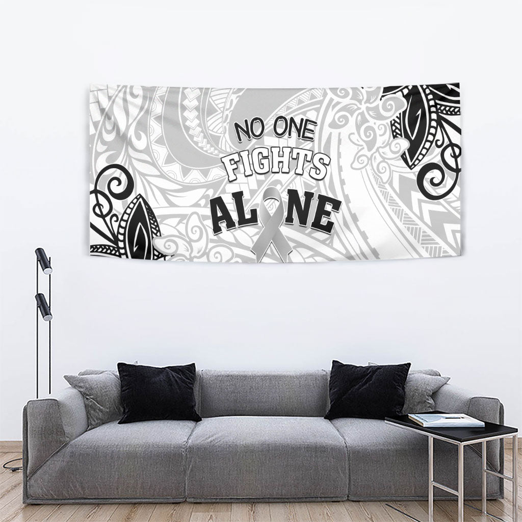 Polynesia Brain Cancer Tapestry No One Fights Alone