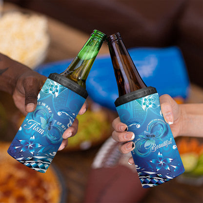 Polynesia Autism Support 4 in 1 Can Cooler Tumbler Be In Awe Of My 'Tism