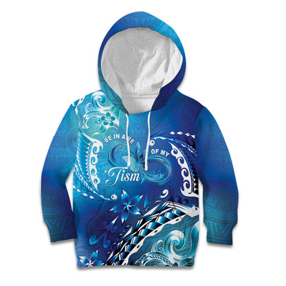 Polynesia Autism Support Kid Hoodie Be In Awe Of My 'Tism