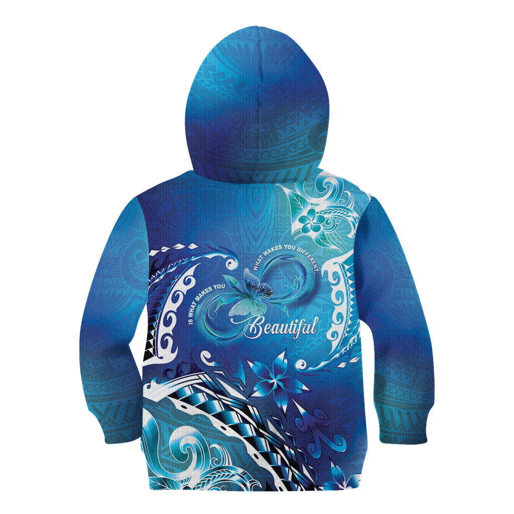 Polynesia Autism Support Kid Hoodie Be In Awe Of My 'Tism