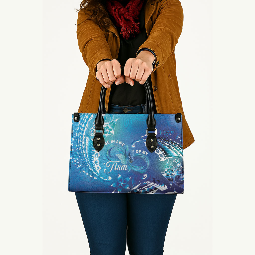 Polynesia Autism Support Leather Bag Be In Awe Of My 'Tism
